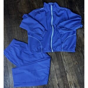 Vintage Bend Over 80s Windbreaker Track Suit‎ Womens Nylon Size 20